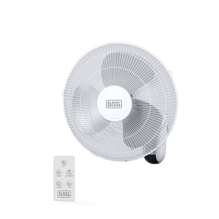 Black & Decker 16 '' Wall Fan with Remote BFWL16R